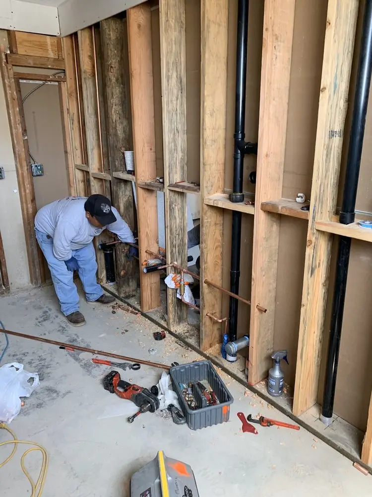 Commercial rough-in plumbing for Gas Line Repair in San Jose